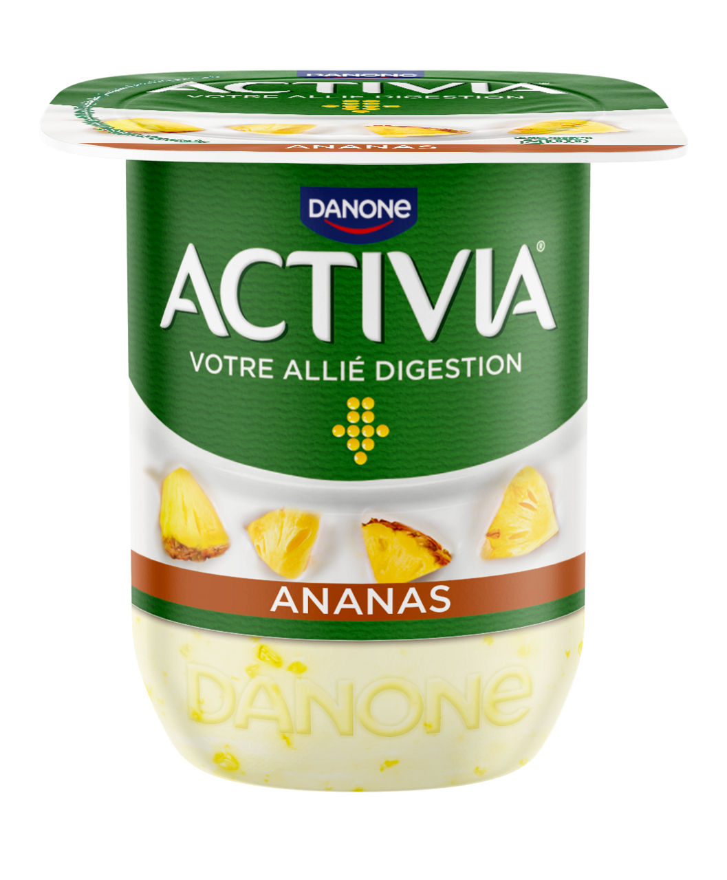 Activia 0 % gras Ananas