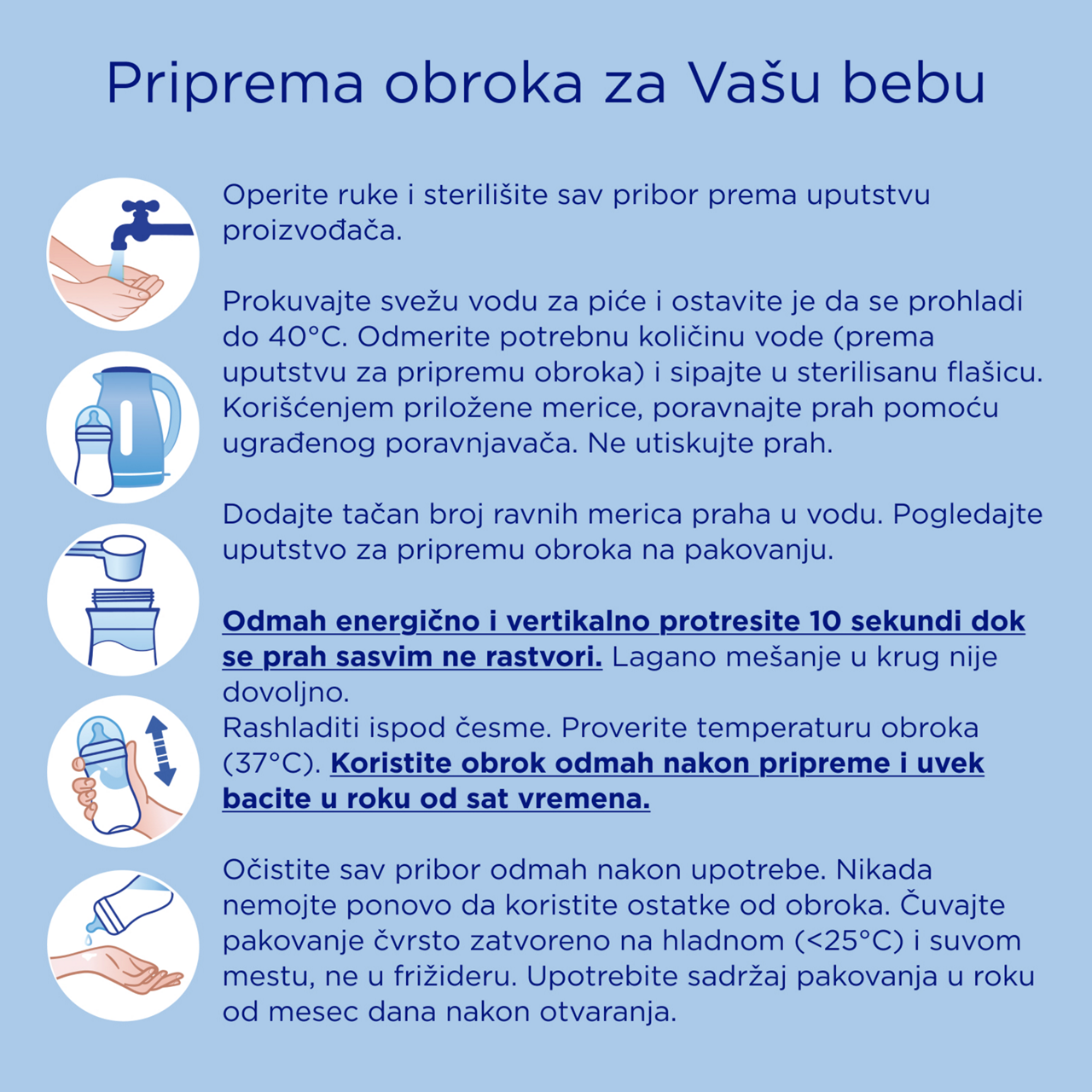 Aptamil® 2 PRONUTRA® Prelazno mleko za odojčad 400 g - Priprema obroka za Vašu bebu