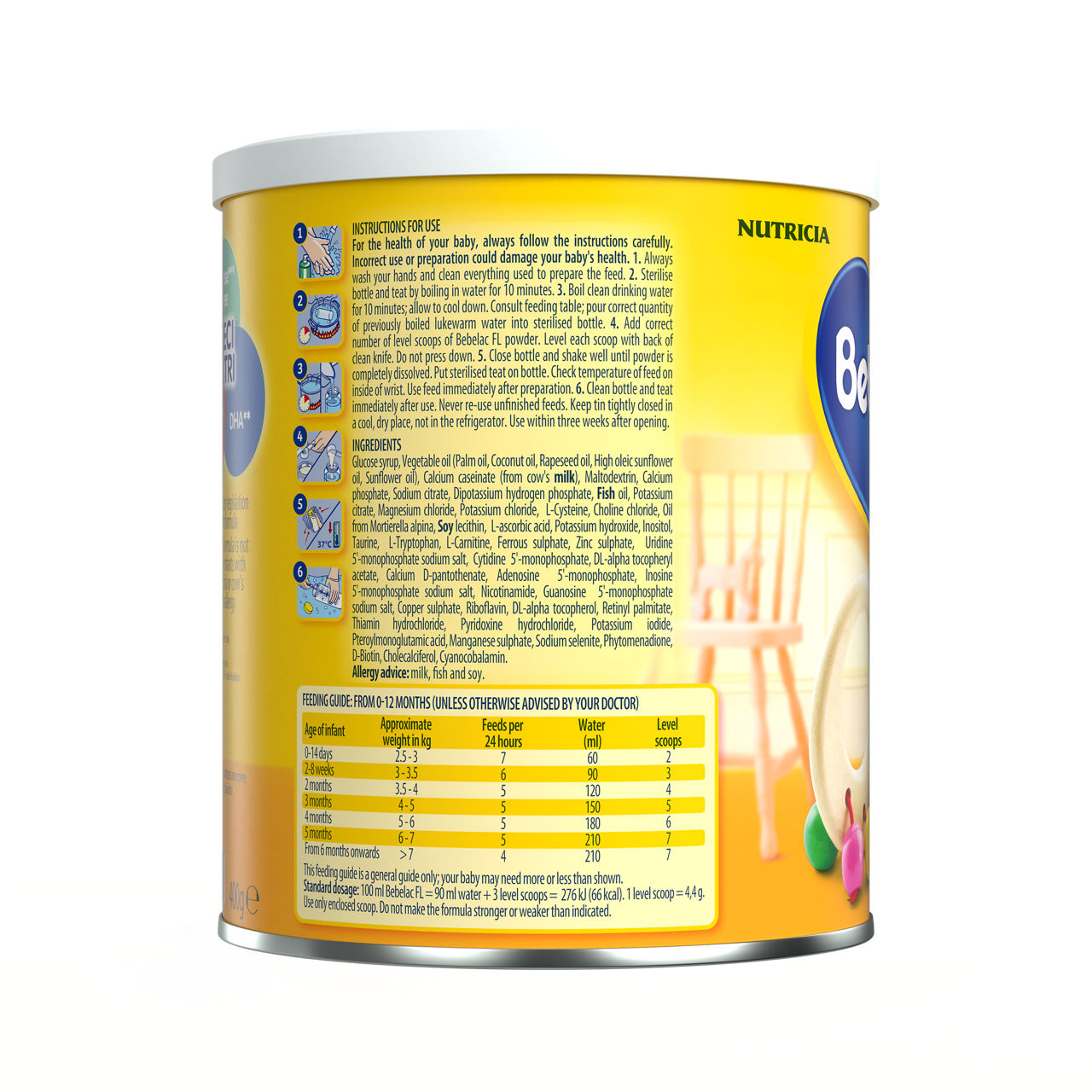 Bebelac® FL 400g - desna strana pakovanja