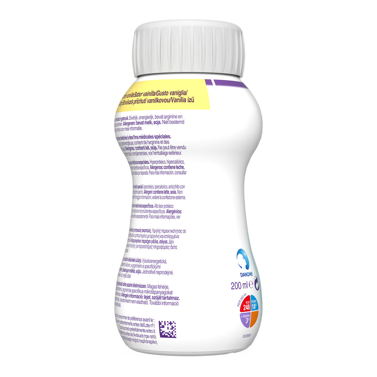 Cubitan 4x200 ml (800 ml) - zadnja strana pakovanja