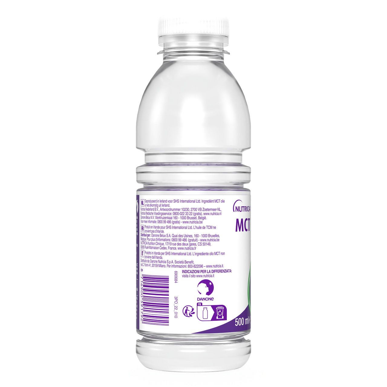 MCT Ulje 500 ml - desna strana pakovanja