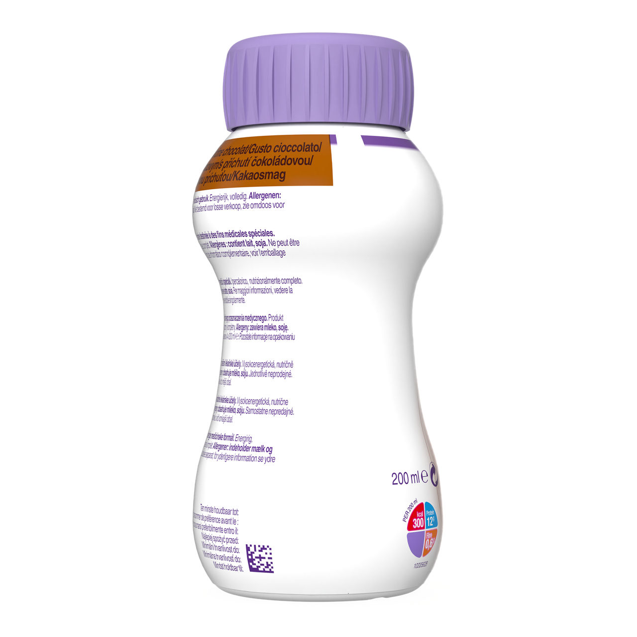 Nutridrink sa ukusom čokolade 4x200 ml - zadnja strana pakovanja