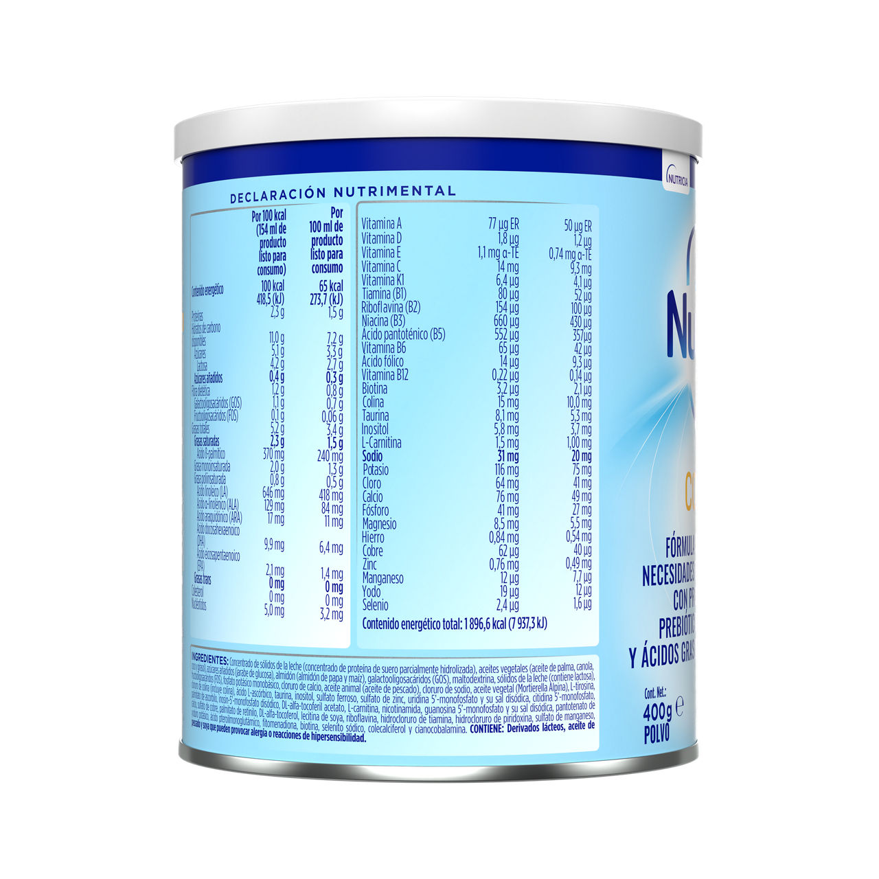 Nutrilon Comfort 400 g - costado derecho