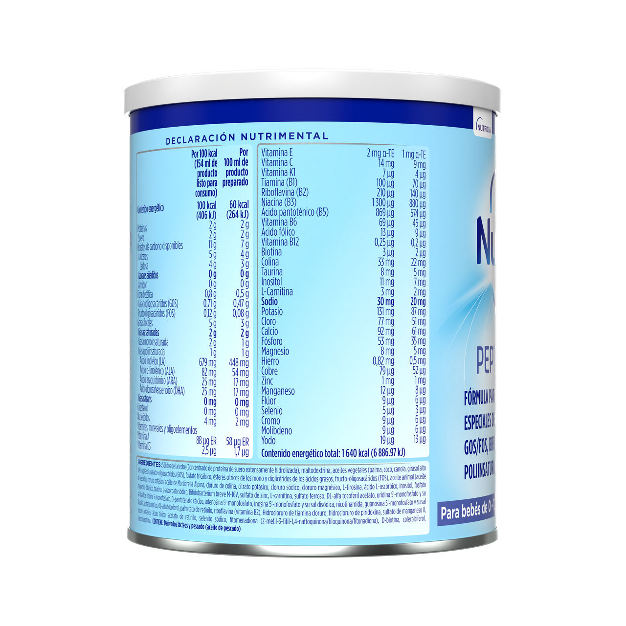 Nutrilon Pepti Syneo 400 g - costado derecho
