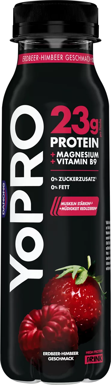 YoPRO Drink Erdbeer-Himbeer