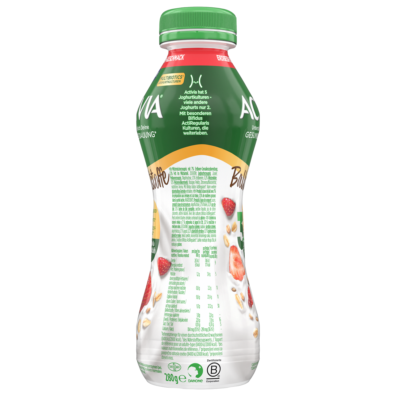 Activia Drink Strawberry Cereals