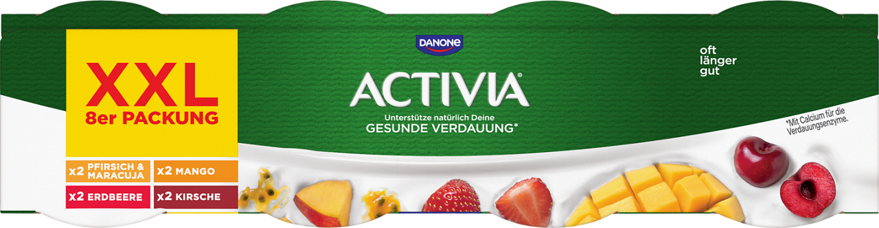 Activia Leonardo Fruitmix XXL (Peach-Passion, Strawberry, Mango, Cherry)