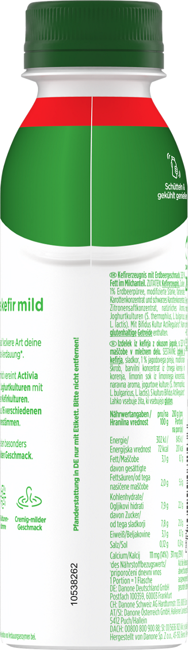 Activia Kefir Mild Drink Strawberry