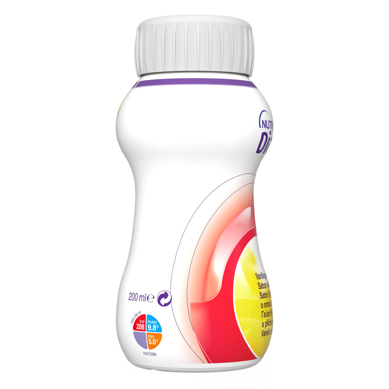 Diasip 4x200 ml, ukus vanile - desna strana pakovanja