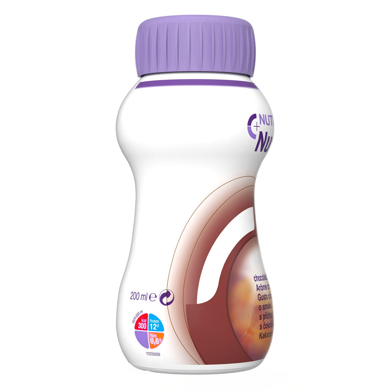Nutridrink sa ukusom čokolade 4x200 ml - desna strana pakovanja