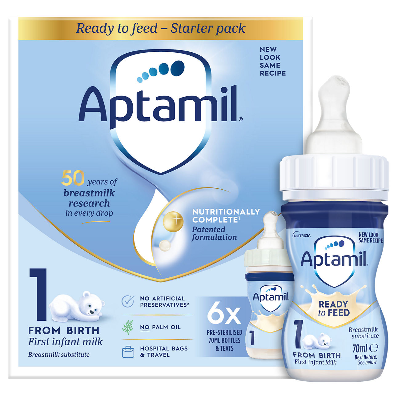 Aptamil First Infant Milk 70ml (Ready to Feed)