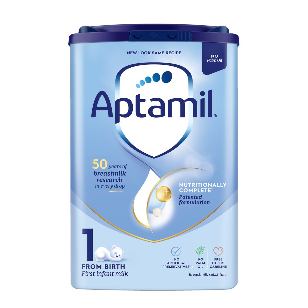 Aptamil 1 First Infant Baby Milk Formula Powder, From Birth, 800g