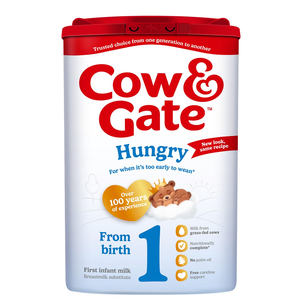 Cow & Gate Hungry First Baby Milk Formula Powder From Birth 800g