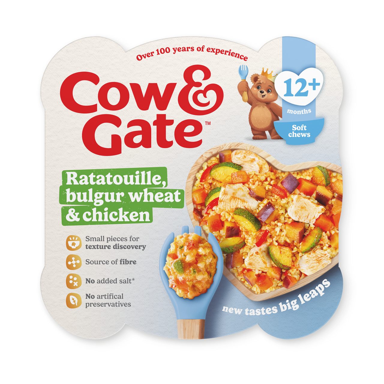 Cow & Gate Ratatouille Bulgur Wheat & Chicken Baby Food Meal, 12+ Months, 230g