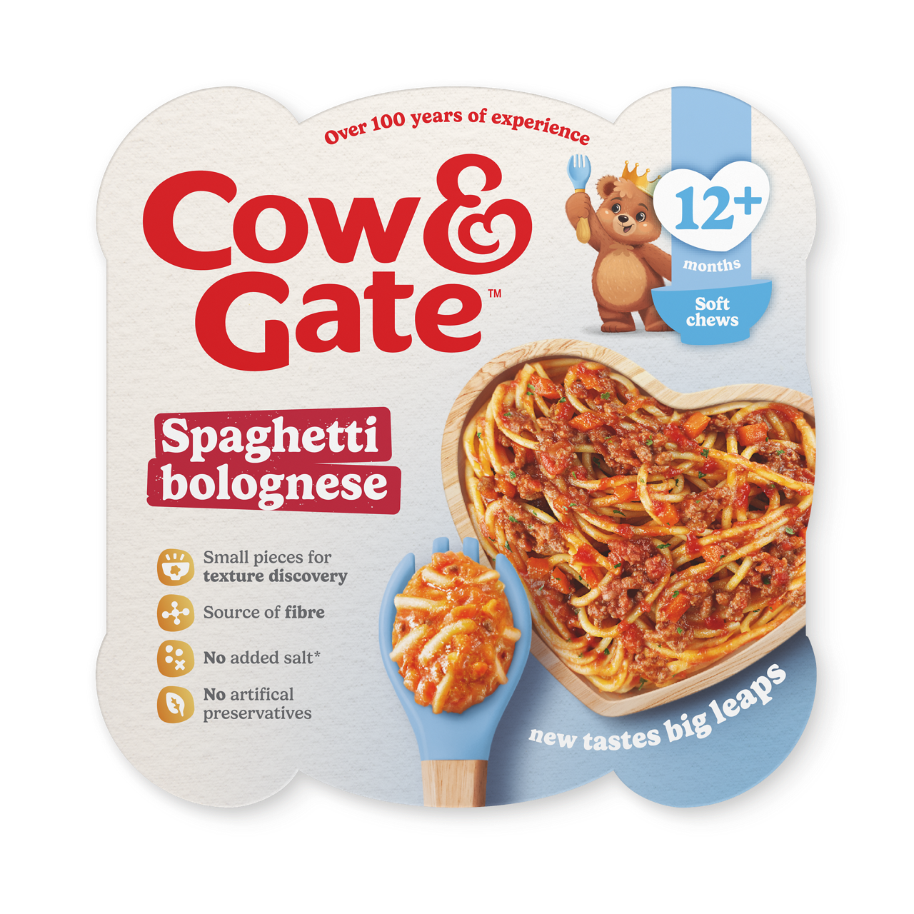 Cow & Gate Spaghetti Bolognese Baby Food Meal, 12+ Months, 230g