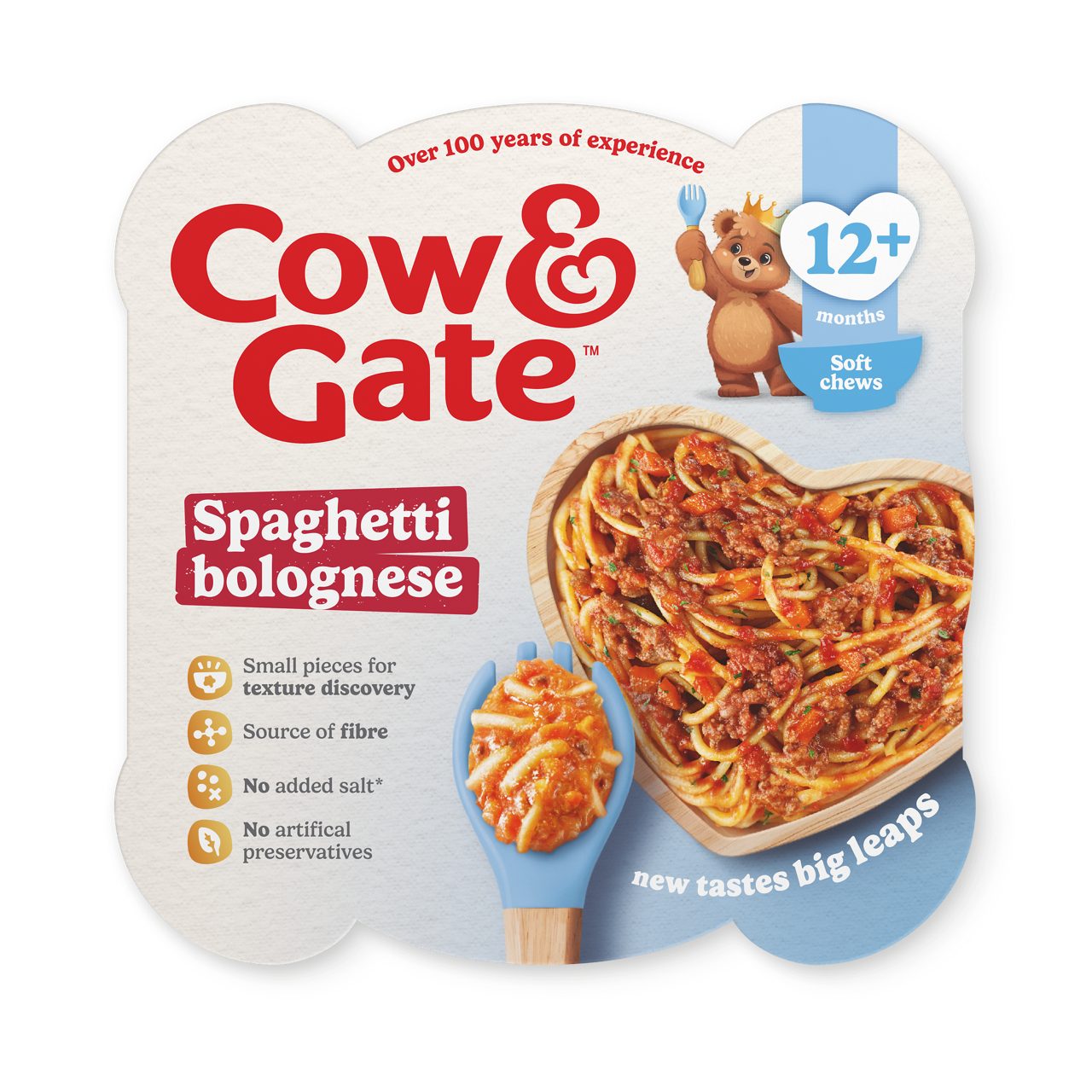 Cow & Gate Spaghetti Bolognese Baby Food Meal, 12+ Months, 230g