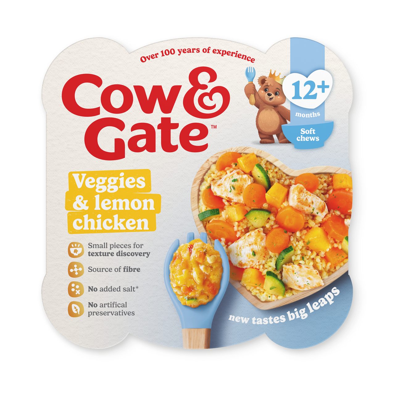 Cow & Gate Lemon Chicken & Vegetables Baby Food Meal, 12+ Months, 230g