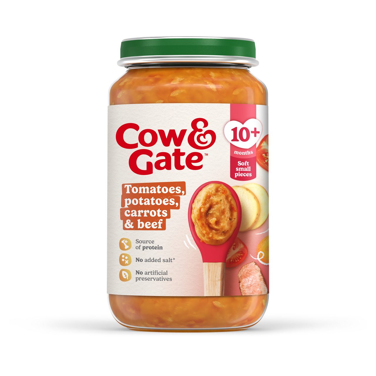 Cow & Gate Carrot Beef Tomato & Potato Baby Food Meal Jar, 10+ Months, 200g
