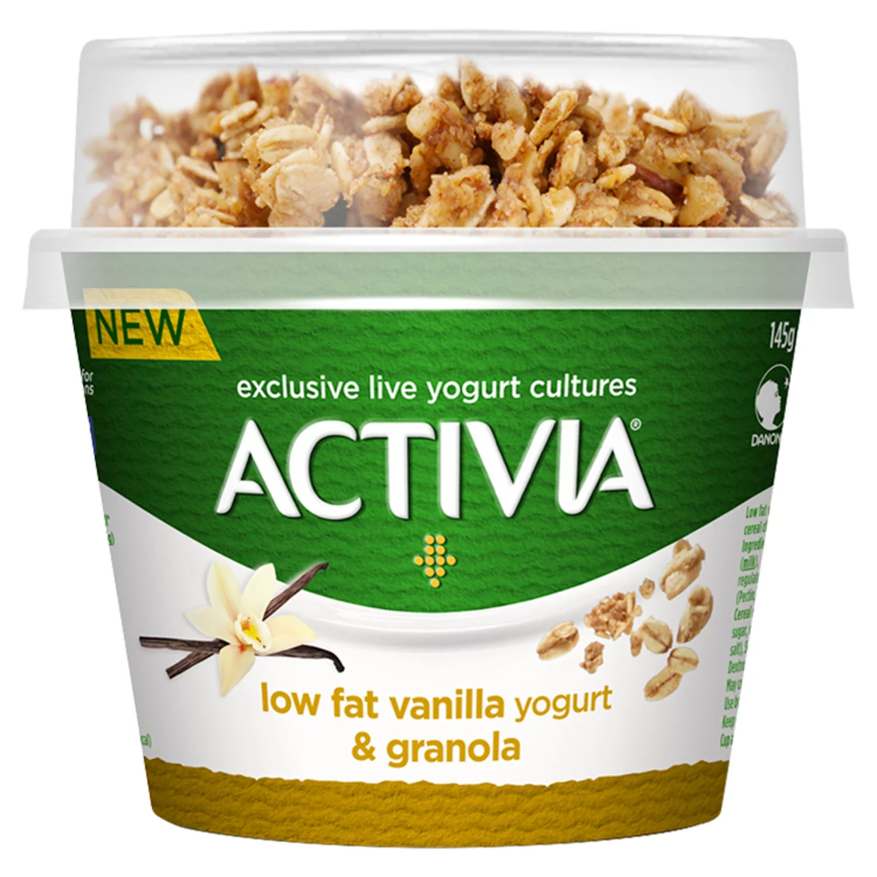 Activia Low Fat Vanilla Yogurt & Granola 165g