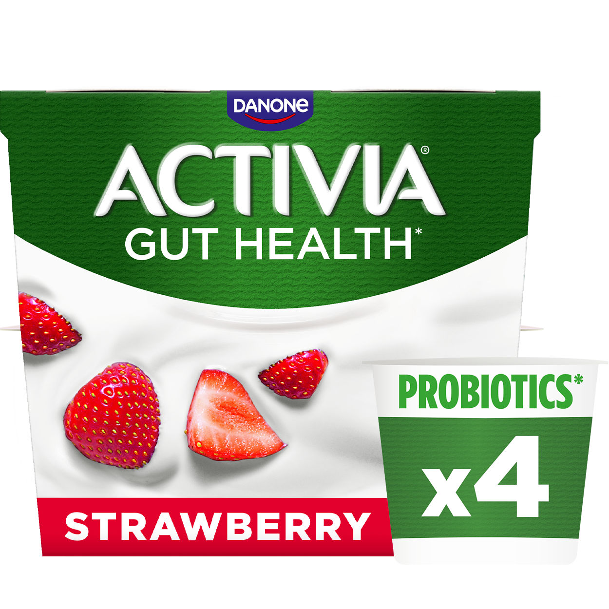 Activia Strawberry Secondary Packshot