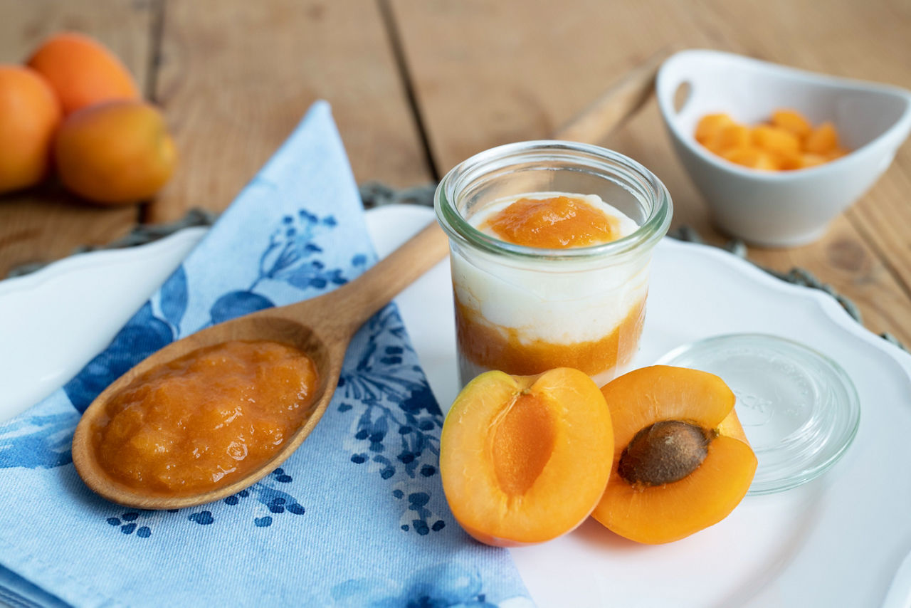 Brei Aprikose Getreide Wasser Rapsöl Rezept Baby 6-12 Monate