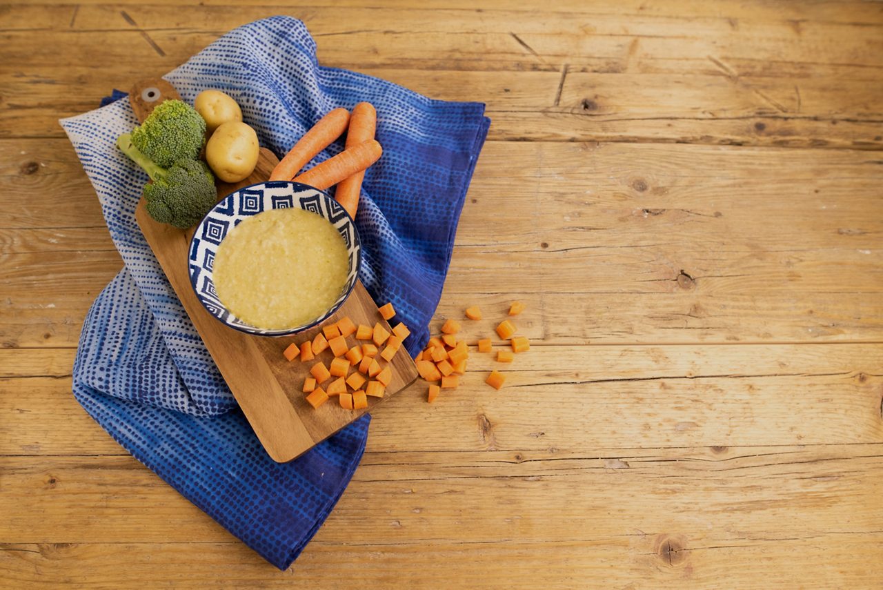 Rezept Karotten Brokkoli Topping für Brei