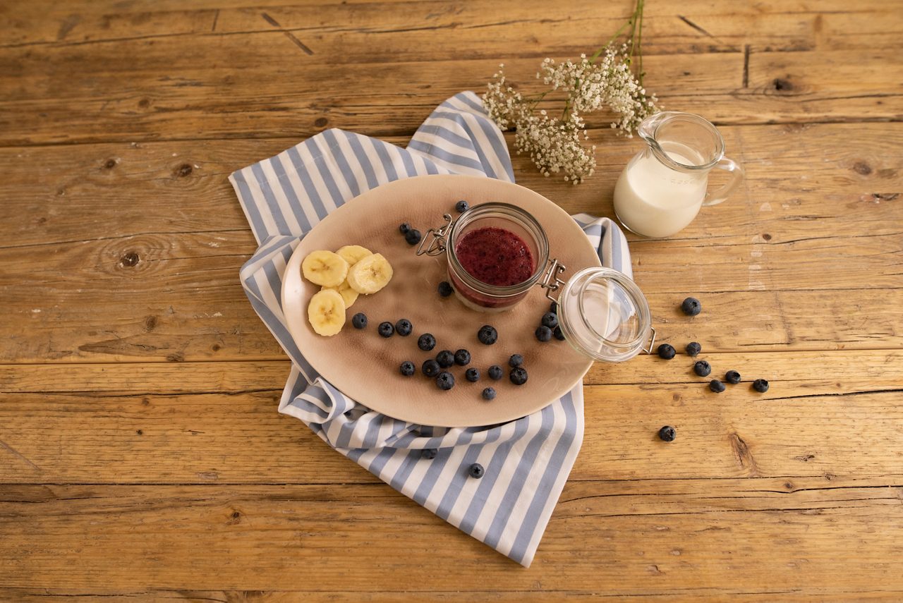 Rezept Heidelbeer Bananen Topping für Brei