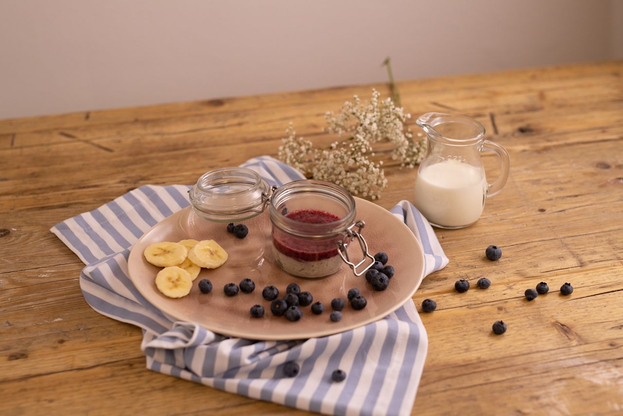 Heidelbeer-Banane Topping