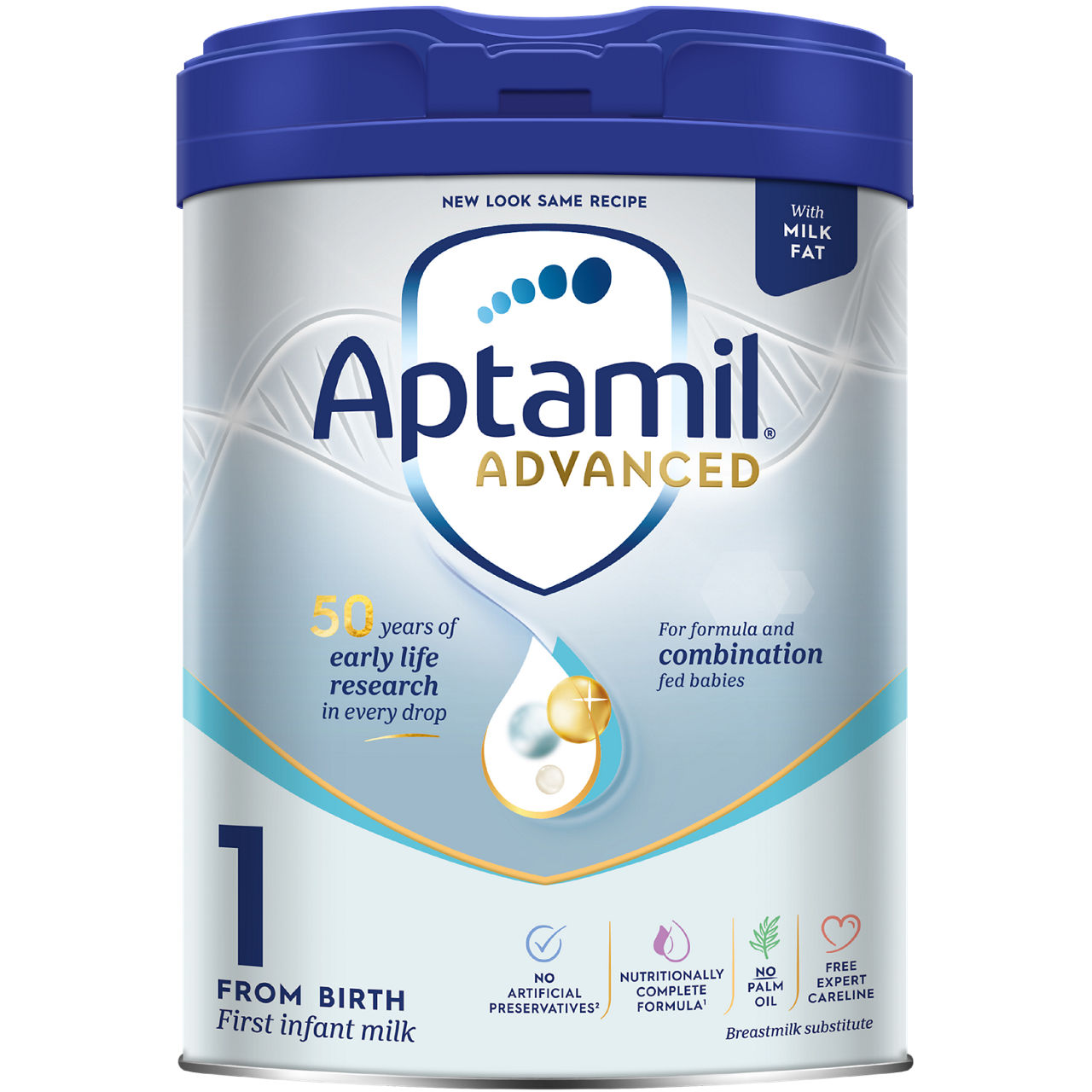 Aptamil Advanced 1 First Infant Milk Formula 800g Packshot
