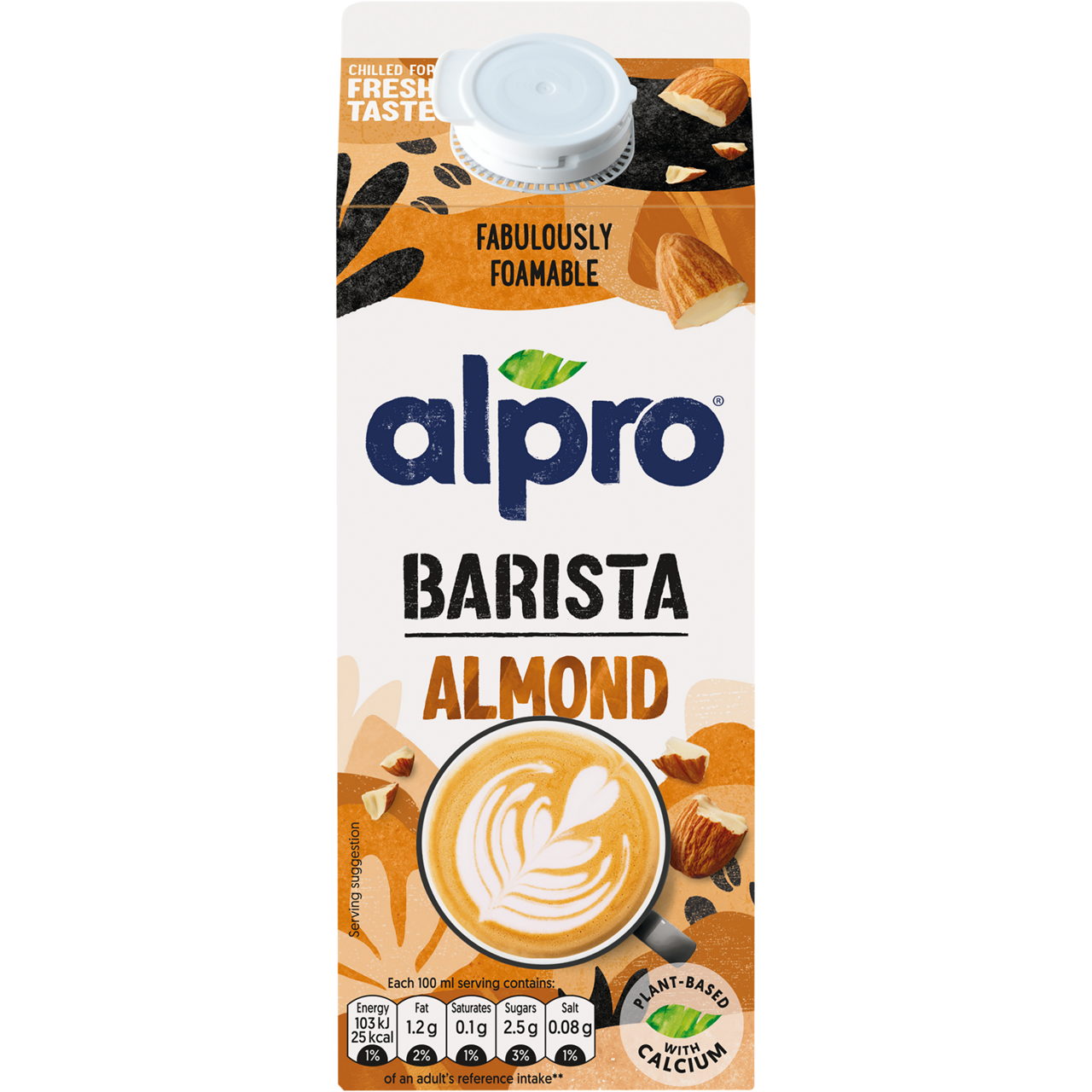 A3A1B60D-993C-4EAE-8920A817E6713165<br>Alpro Drink Barista Almond 750ml trex UK front.tif<br>80006770