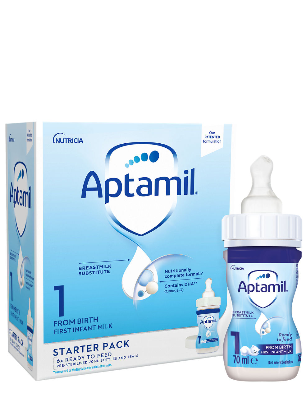 Sterilised teats hot sale for aptamil bottles