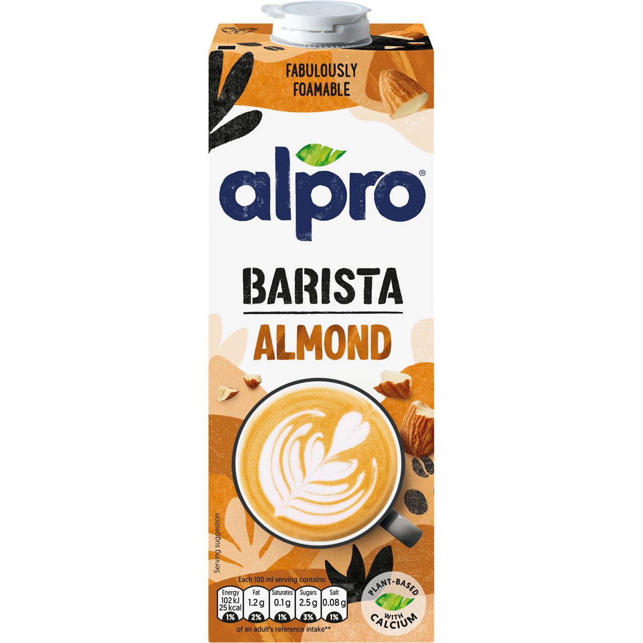 38F035AC-B6D4-491A-A0D02F4487F77373<br>Alpro Drink Barista Almond 1L edge UK front.tif<br>80006629, 80005523, 80006005