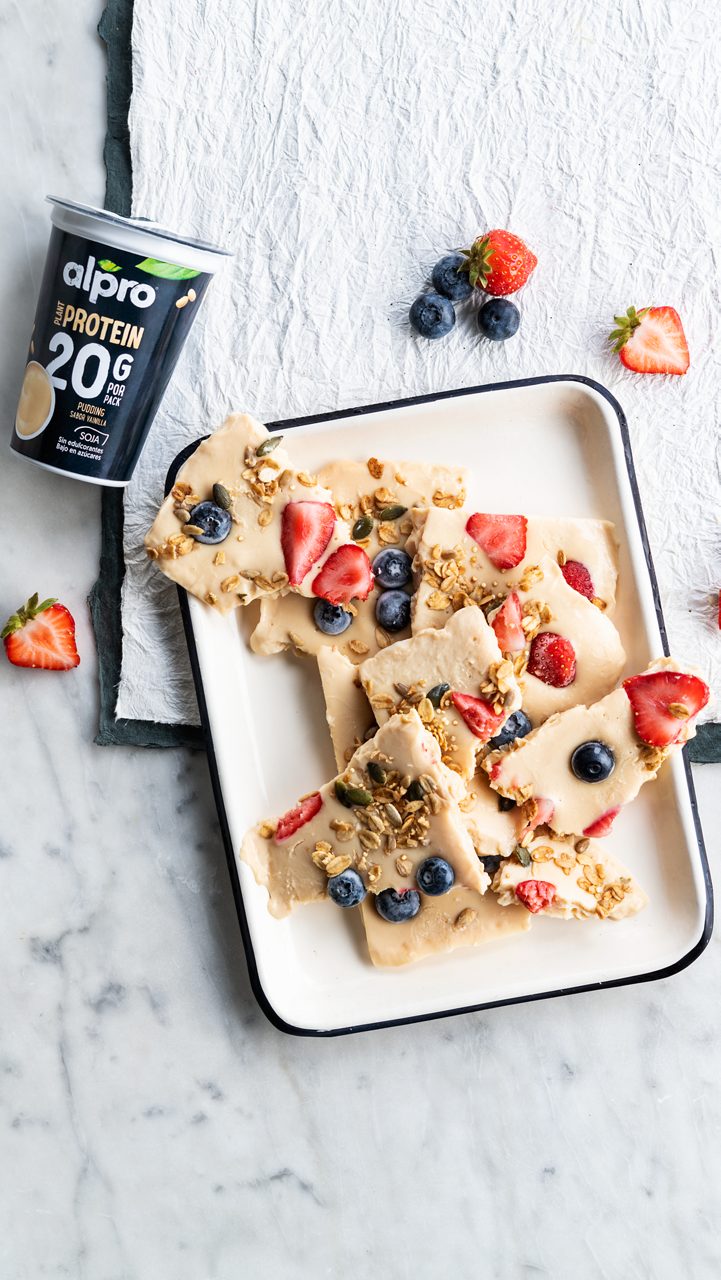 FC6AC3AE-34C1-49BF-A193B62D1EAE5332<br>A_Protein_HighProtein_Master_Recipe_Image____Desserts_HighProtein_Soy_Vanilla_Pot_250ml_HR_FROZEN PUDDING BARK (9X16)-100.tif