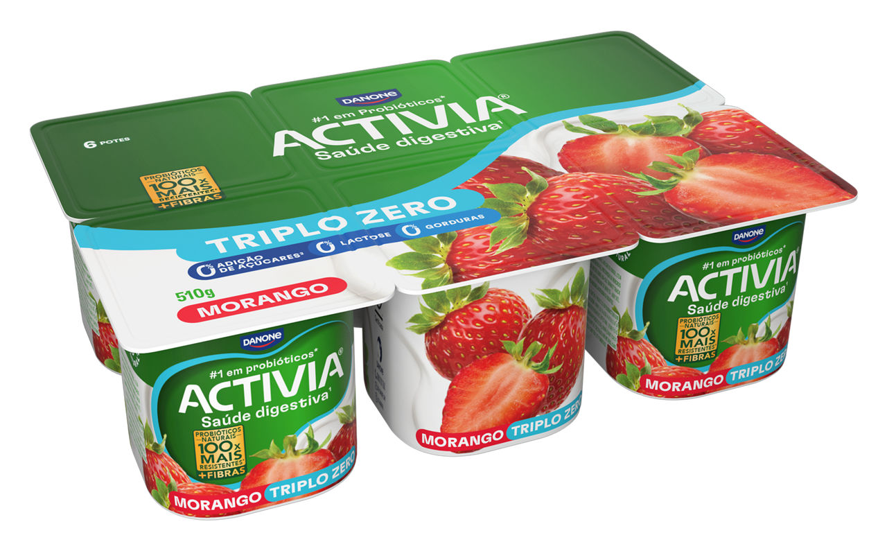 Activia Polpa Zero Sabor Morango