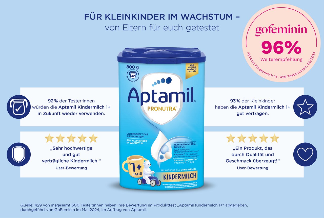 Kindermilch 1+  mit gofeminin Bewertungen