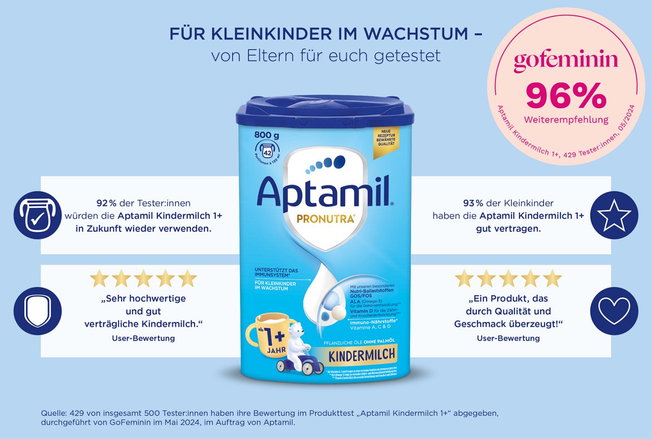 Kindermilch 1+  mit gofeminin Bewertungen