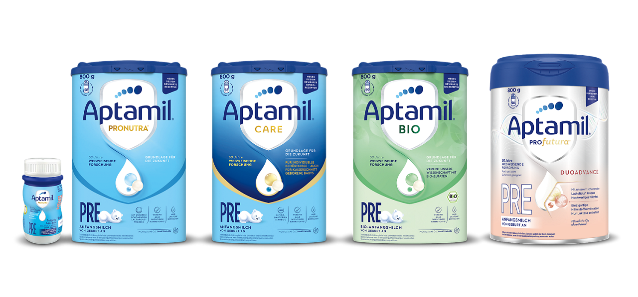 Aptamil Produkt Range