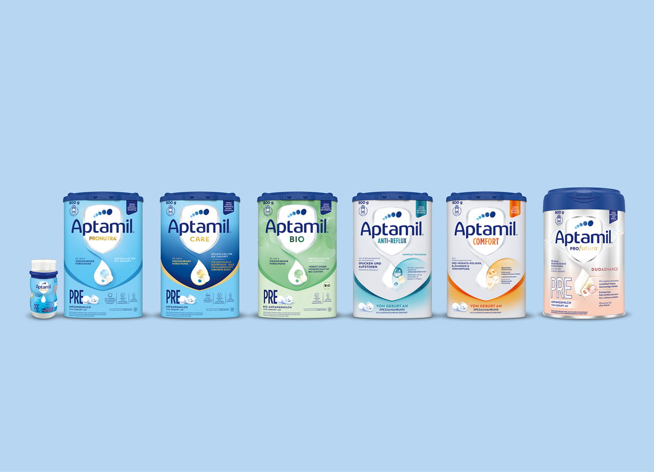 Aptamil Produkt Range