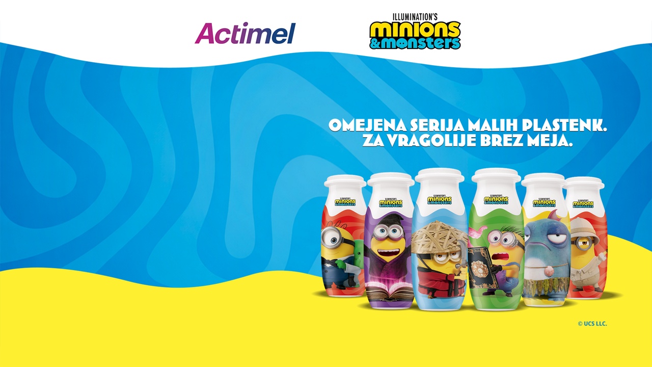 Zberi vseh 12 malih plastenk "Minioni in pošasti"!