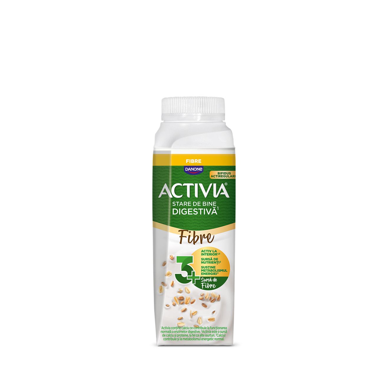 Activia 0% prune, căpșuni, piersică, lămâie