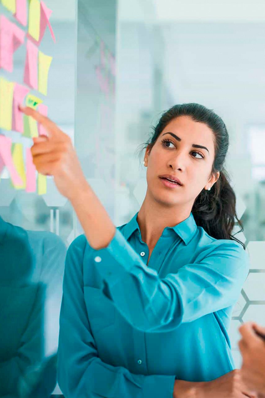 women showing on board