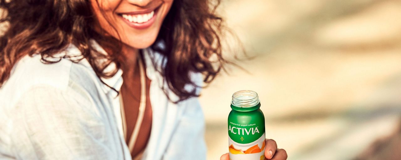 women with activia kefir