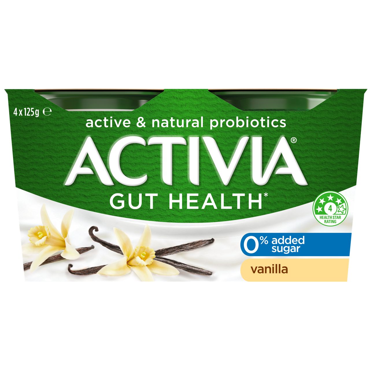 4 pack tubs Vanila Yogourt