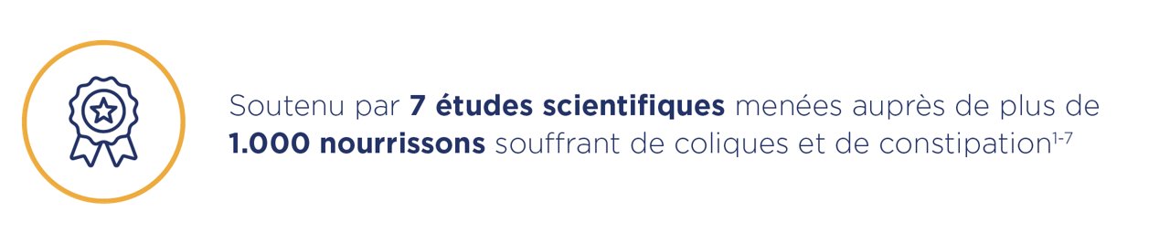 Validation scientifique d’une formule infantile, fondée sur des études menées chez des nourrissons souffrant de coliques et de constipation