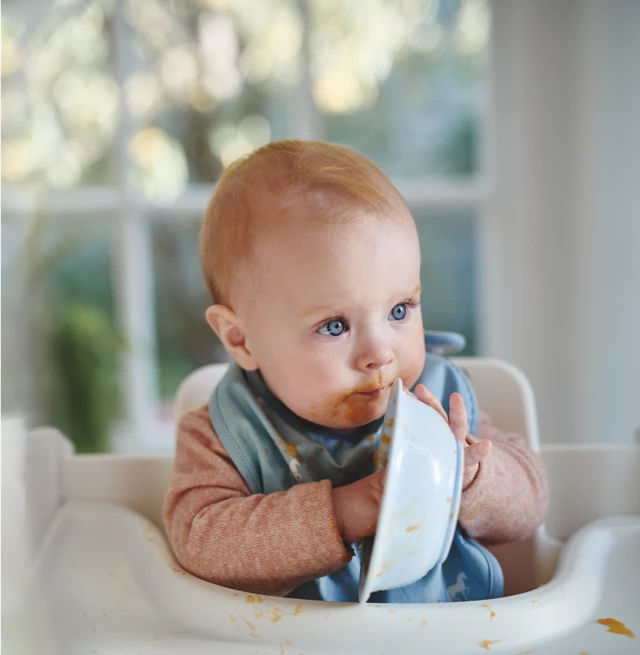 Baby eating 