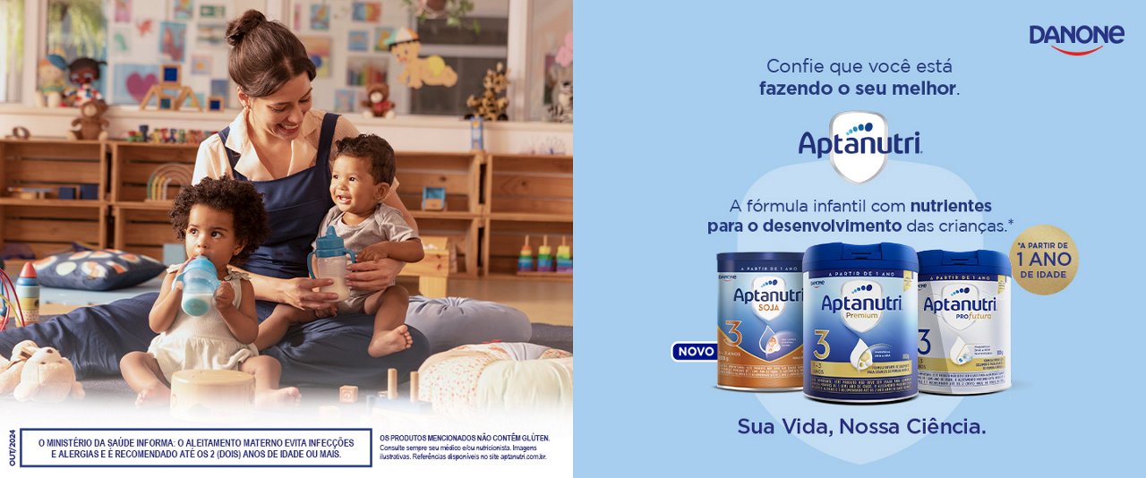 A fórmula infantil da Danone com nutrientes essenciais para a imunidade e o desenvolvimento das crianças a partir de 1 ano