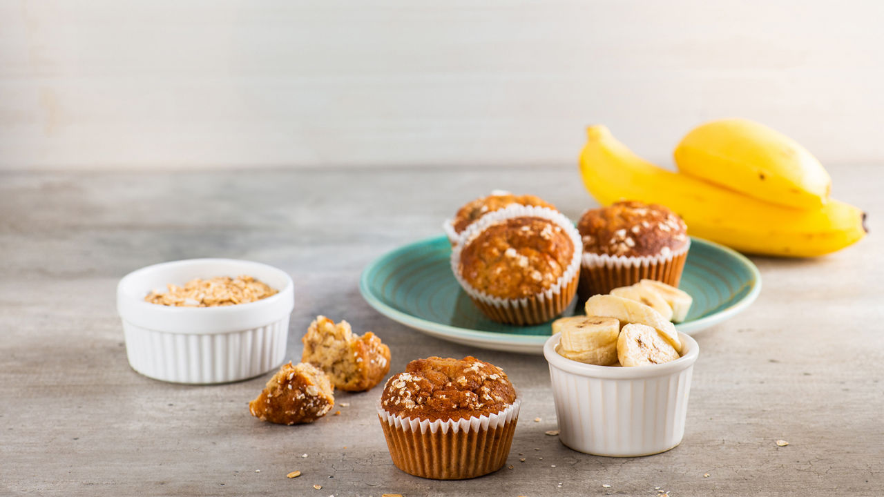 Ideas de recetas de muffins de plátano para niños