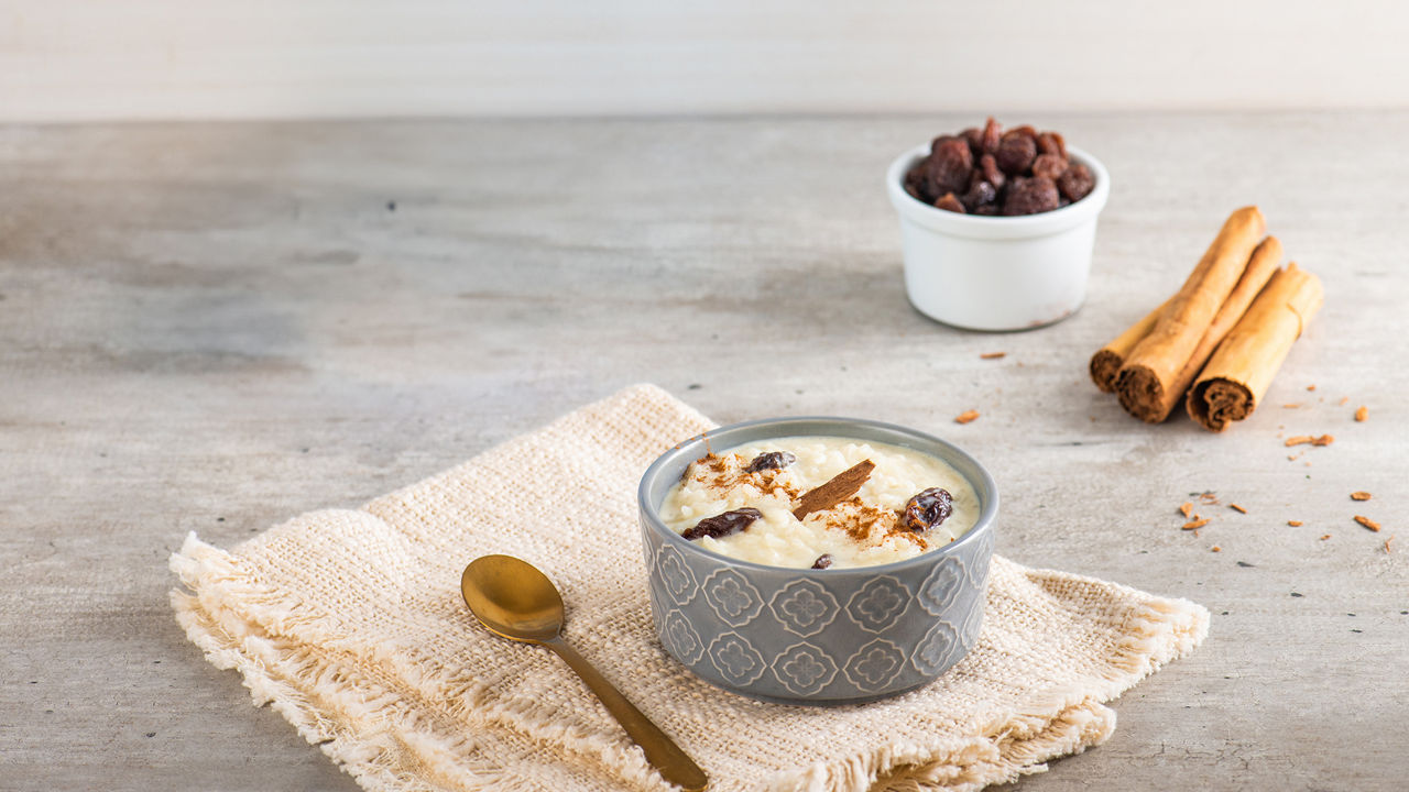 Arroz con leche y canela