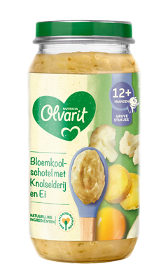 Olvarit Bloemkoolschotel met Knolselderij en Ei