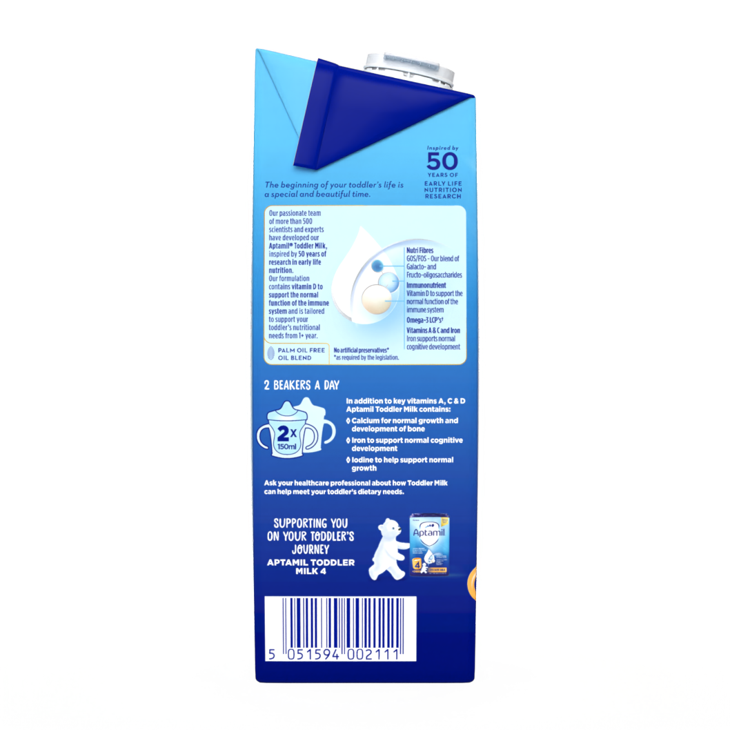 Aptamil Toddler Milk Ready To Drink 1L packshot side